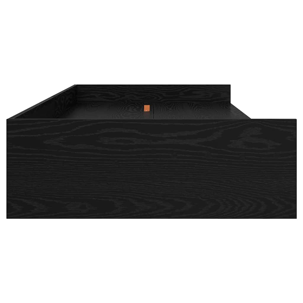 Cadre de lit avec rangement Chêne noir 90 x 200 cm Bois d'ingénierie - XIOS