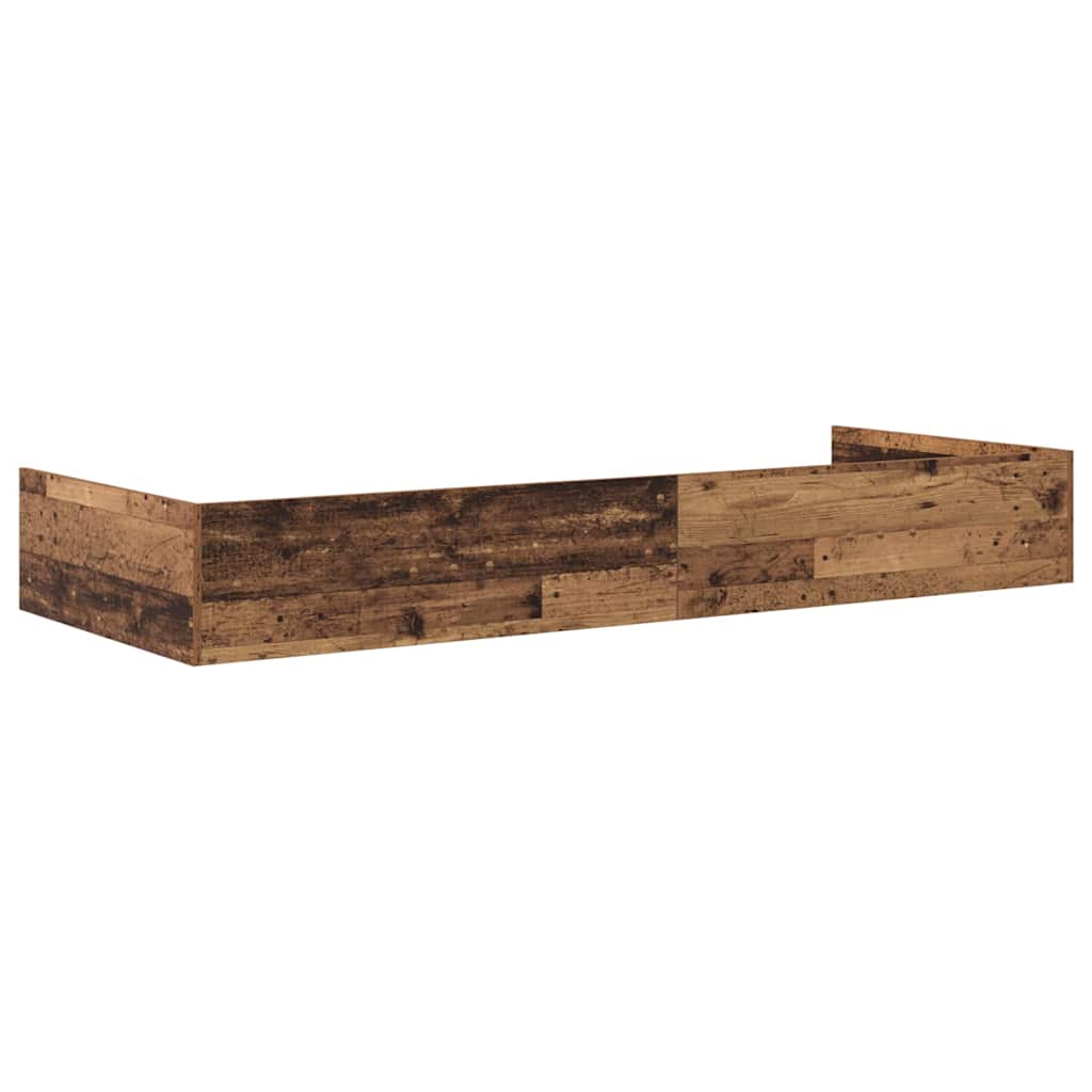 Cadre de lit avec rangement Bois Ancien 90 x 200 cm Bois d'ingénierie - XIOS