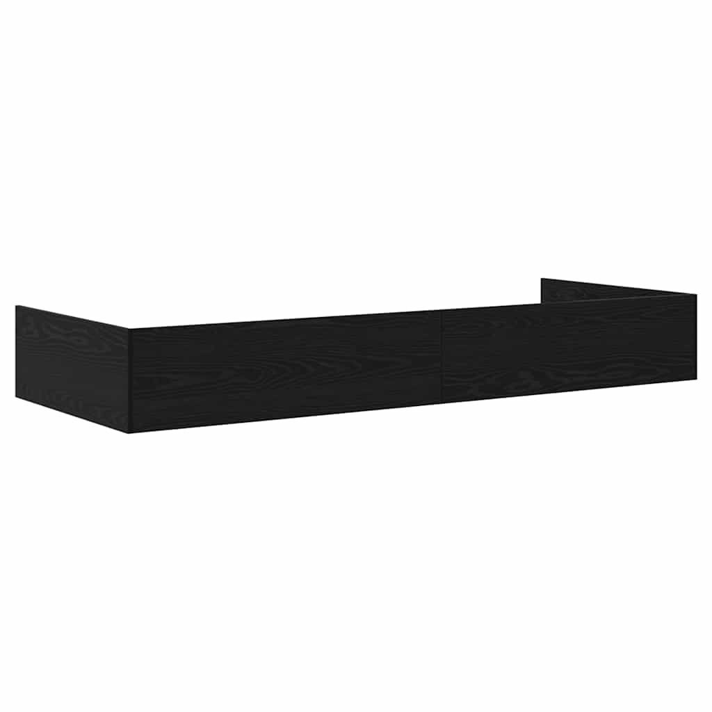 Cadre de lit avec rangement Chêne noir 80 x 200 cm Bois d'ingénierie - XIOS