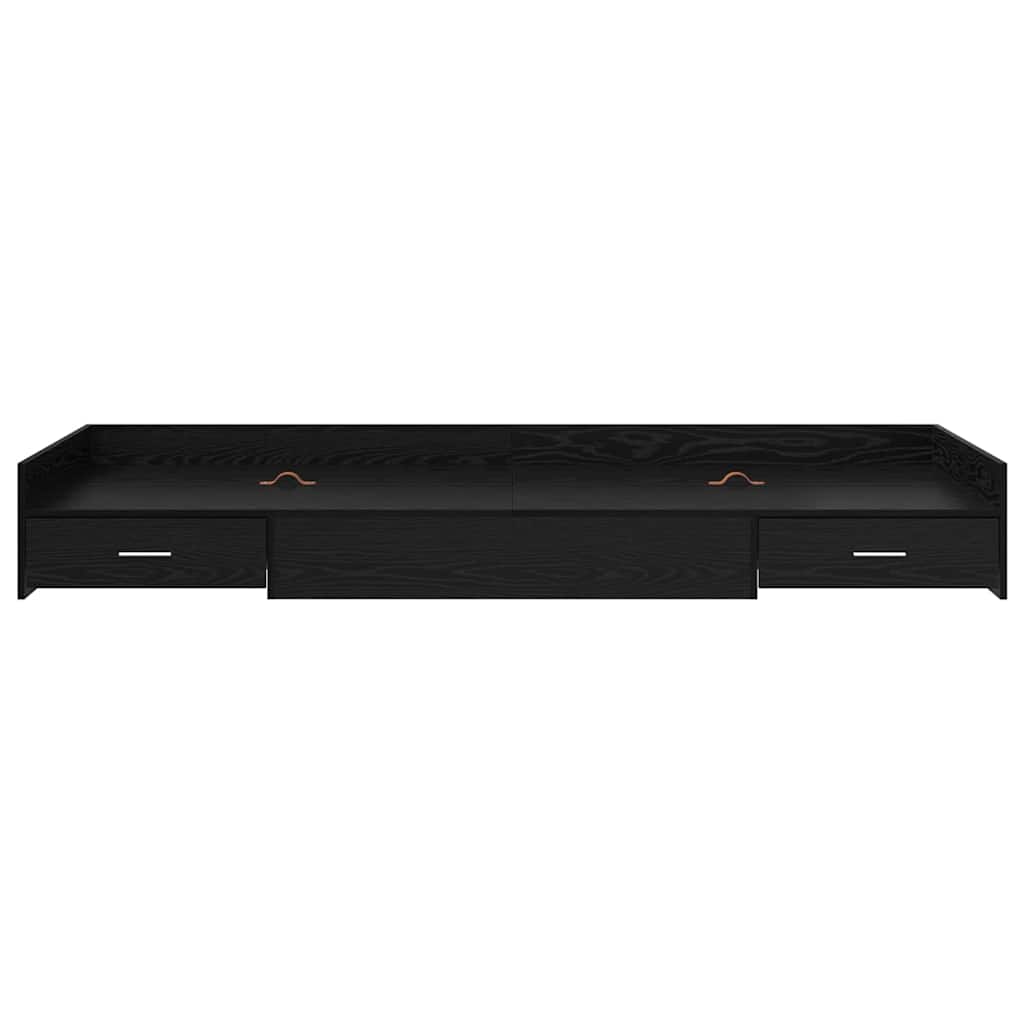 Cadre de lit avec rangement Chêne noir 80 x 200 cm Bois d'ingénierie - XIOS