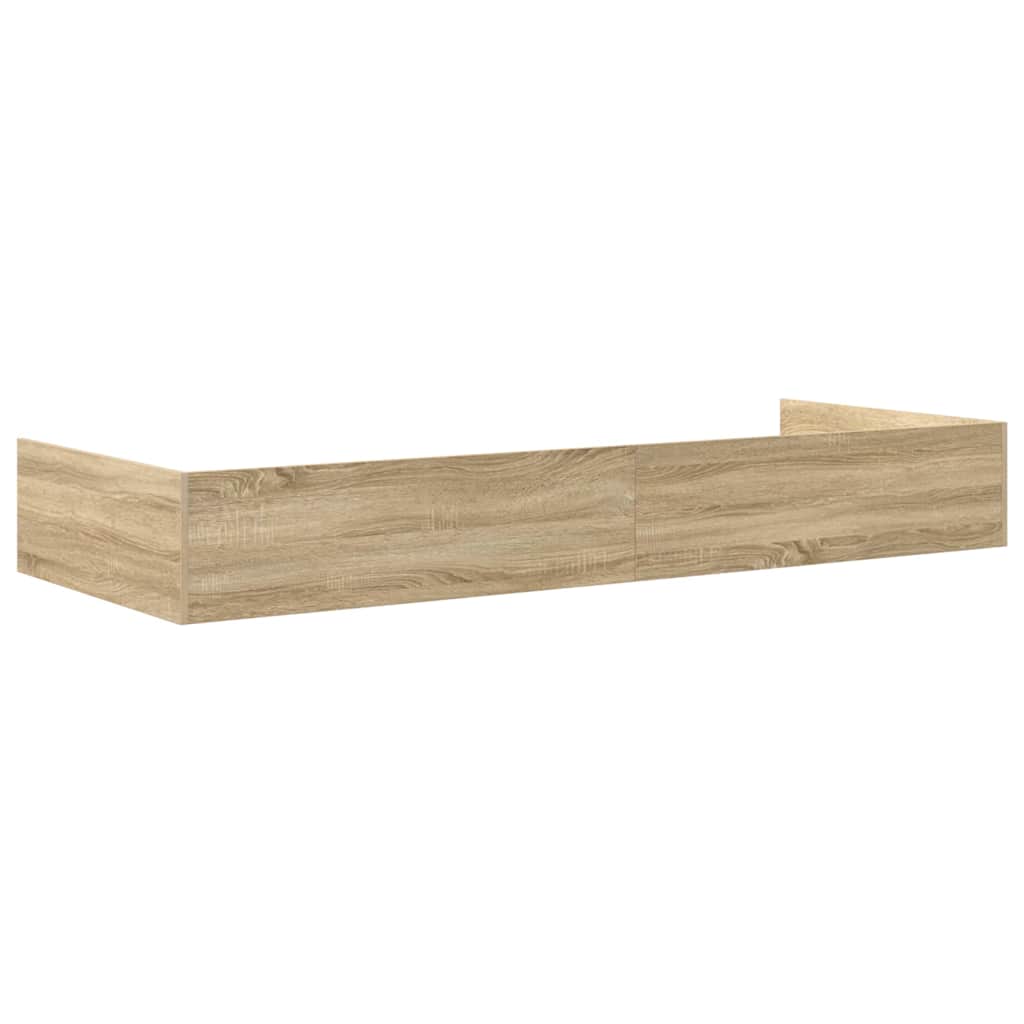 Cadre de lit avec rangement avec tête de lit Chêne Sonoma 75 x 190 cm - XIOS