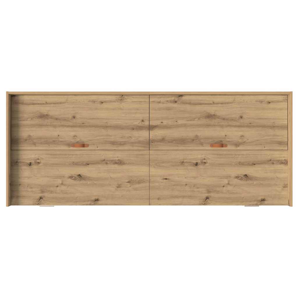 Cadre de lit avec rangement avec tiroir Chêne artisanal 75 x 190 cm - XIOS