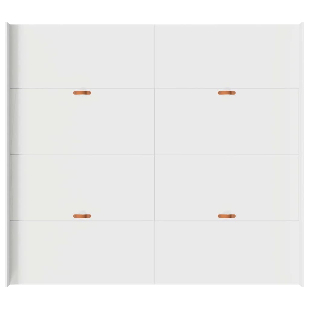 Cadre de lit avec rangement avec tête de lit Blanc 200 x 200 cm - XIOS