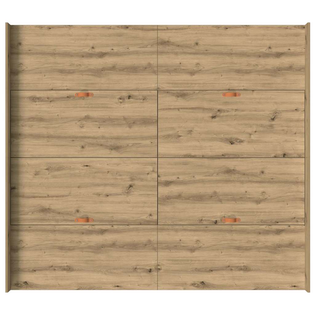 Cadre de lit avec rangement chêne artisanal 180 x 200 cm - XIOS