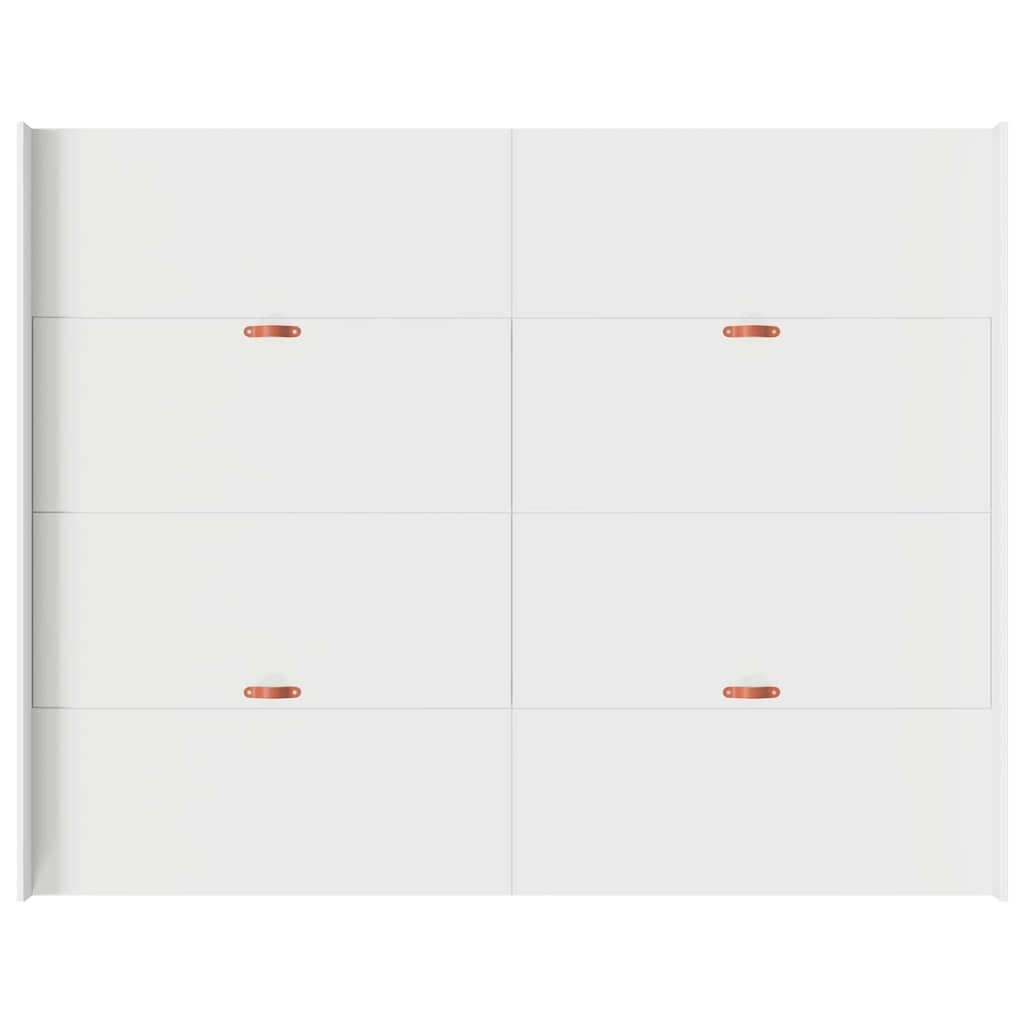 Cadre de lit avec rangement avec tête de lit Blanc 150 x 200 cm - XIOS