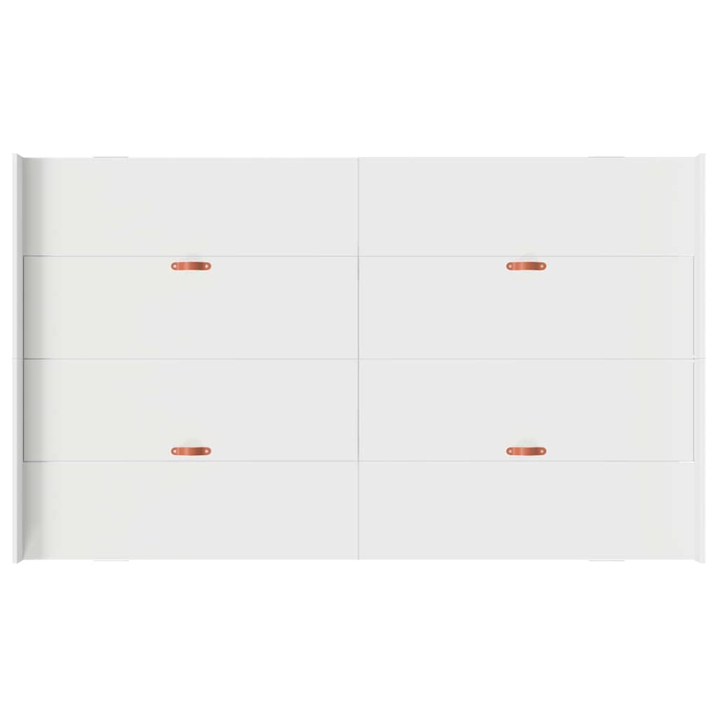 Cadre de lit avec rangement avec tête de lit Blanc 120 x 190 cm - XIOS