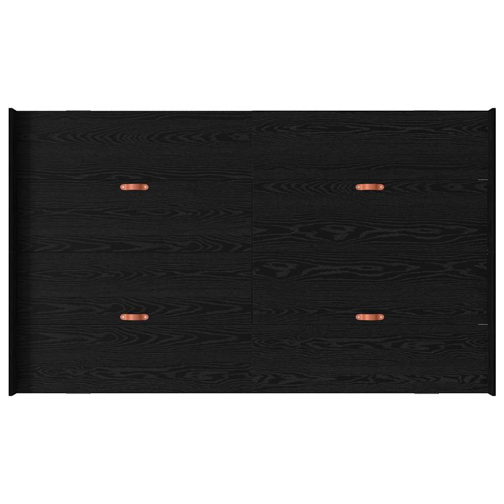 Cadre de lit avec rangement avec tiroir Chêne noir 120 x 190 cm - XIOS