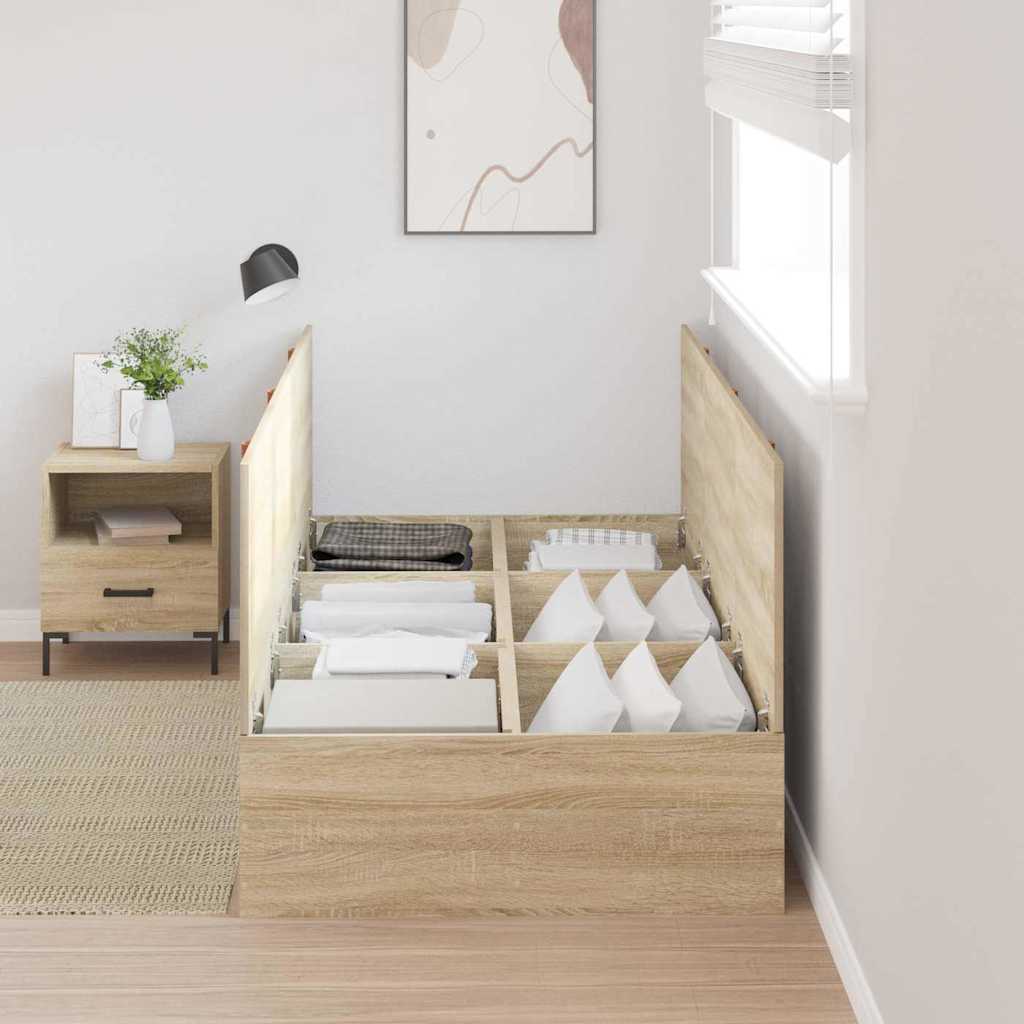 Cadre de lit Chêne sonoma 200 x 80 x 31,5 cm Bois d'ingénierie - XIOS