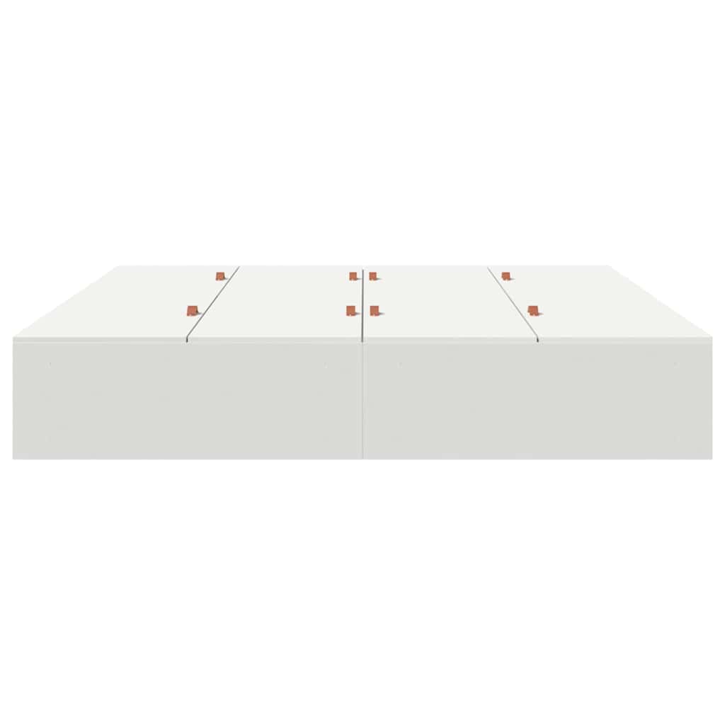 Cadre de lit avec rangement avec stockage Blanc 200 x 200 cm - XIOS