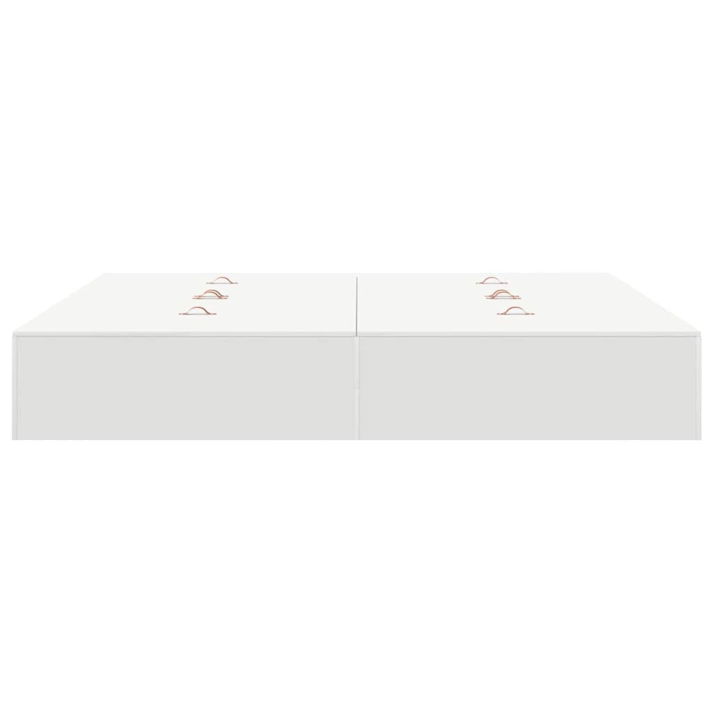 Cadre de lit avec rangement avec stockage Blanc 200 x 200 cm - XIOS
