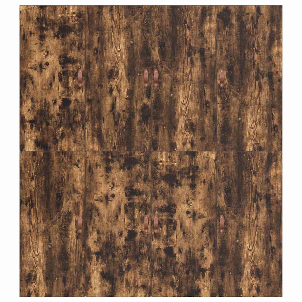 Cadre de lit avec rangement Chêne fumé 200 x 200 cm - XIOS