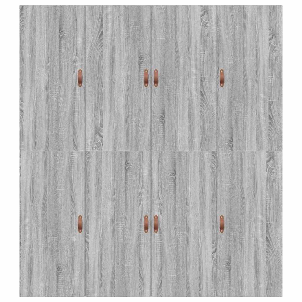 Cadre de lit avec rangement avec porte Gris Sonoma 200 x 200 cm - XIOS