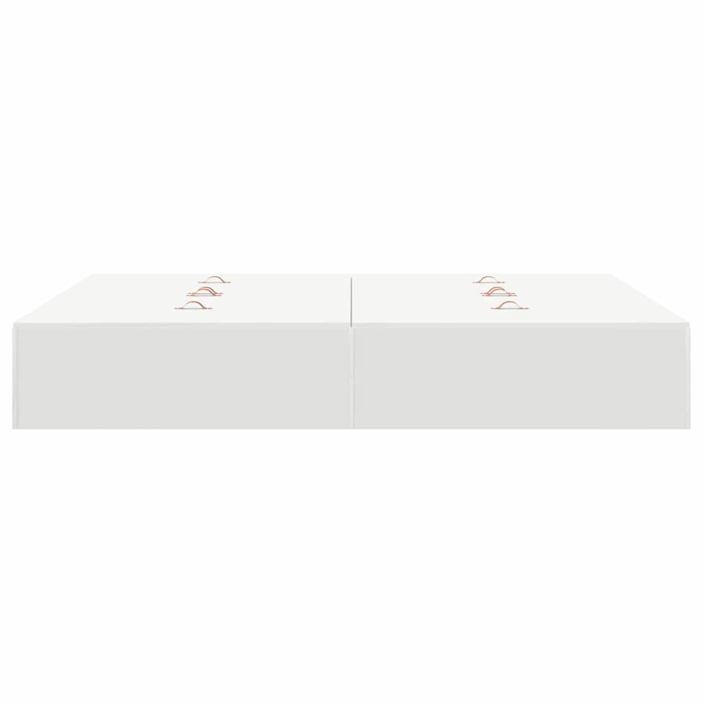 Cadre de lit avec rangement avec stockage Blanc 150 x 200 cm - XIOS