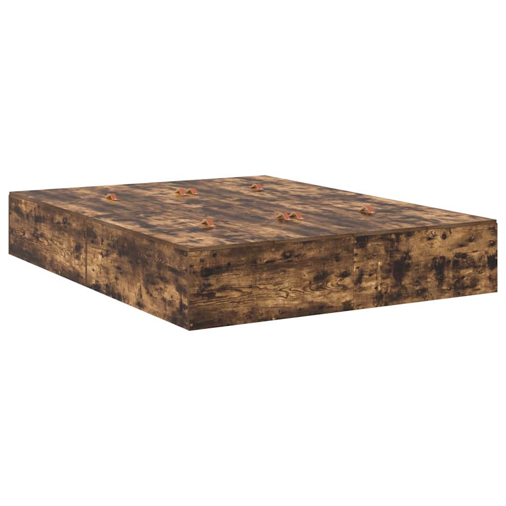 Cadre de lit Chêne fumé 200 x 150 x 31,5 cm Bois d'ingénierie - XIOS