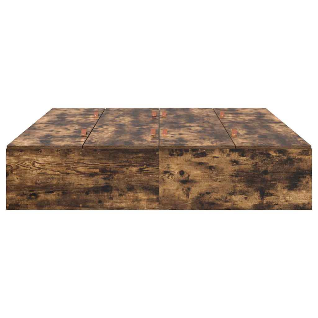 Cadre de lit Chêne fumé 200 x 150 x 31,5 cm Bois d'ingénierie - XIOS