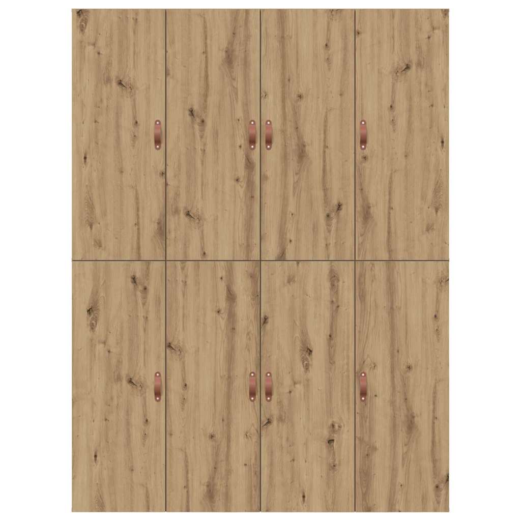 Cadre de lit avec rangement Chêne artisanal 150 x 200 cm - XIOS