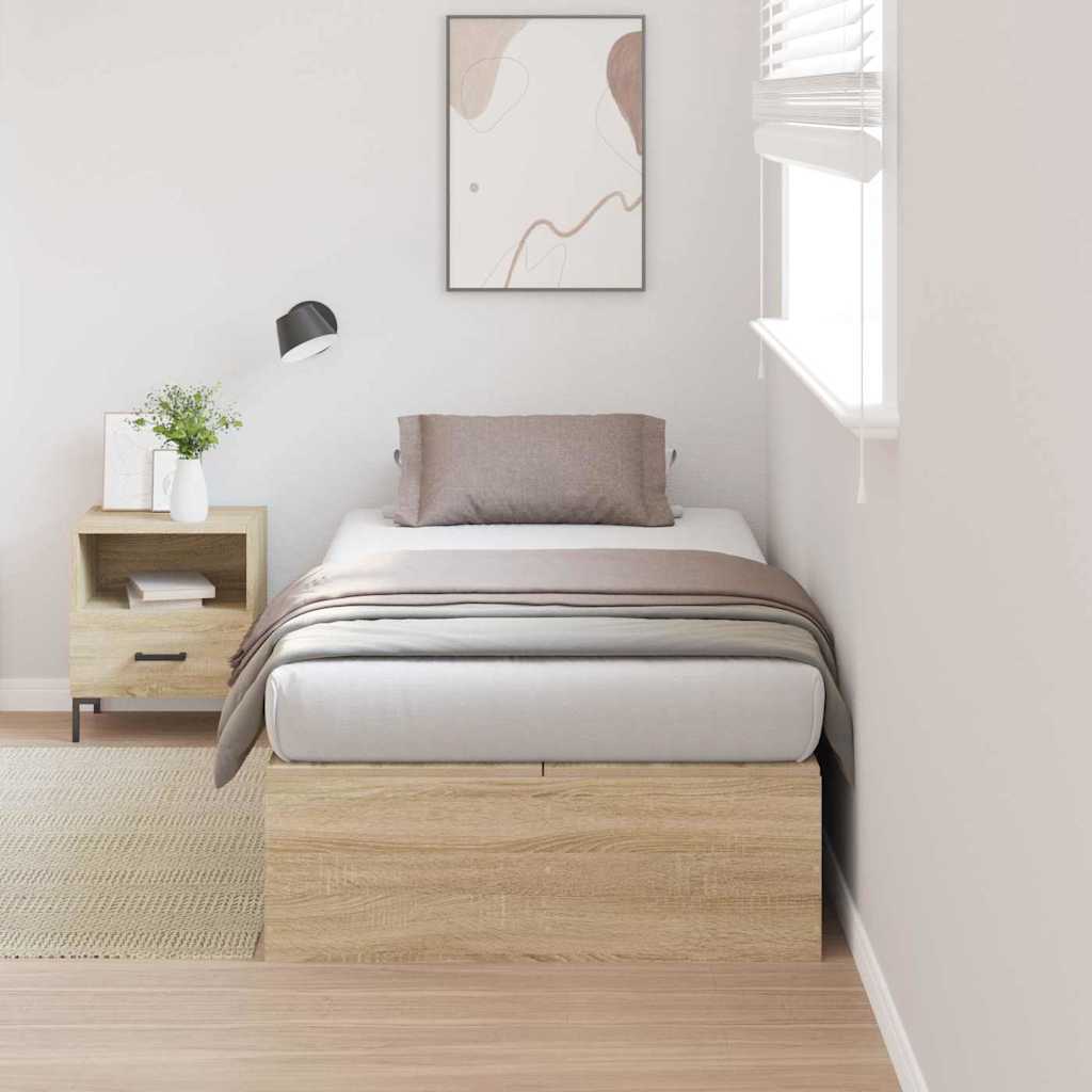 Cadre de lit Chêne sonoma 190 x 90 x 31,5 cm Bois d'ingénierie - XIOS