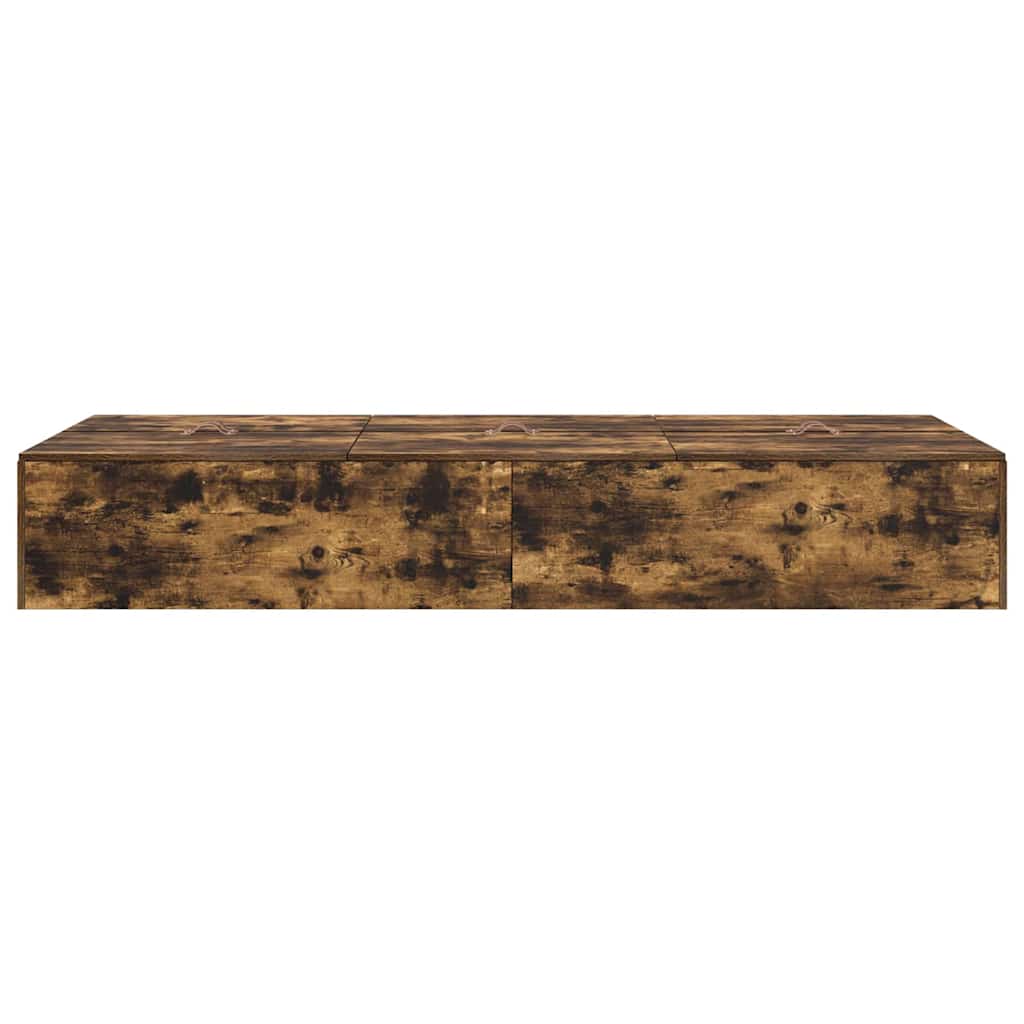 Cadre de lit Chêne fumé 190 x 90 x 31,5 cm Bois d'ingénierie - XIOS