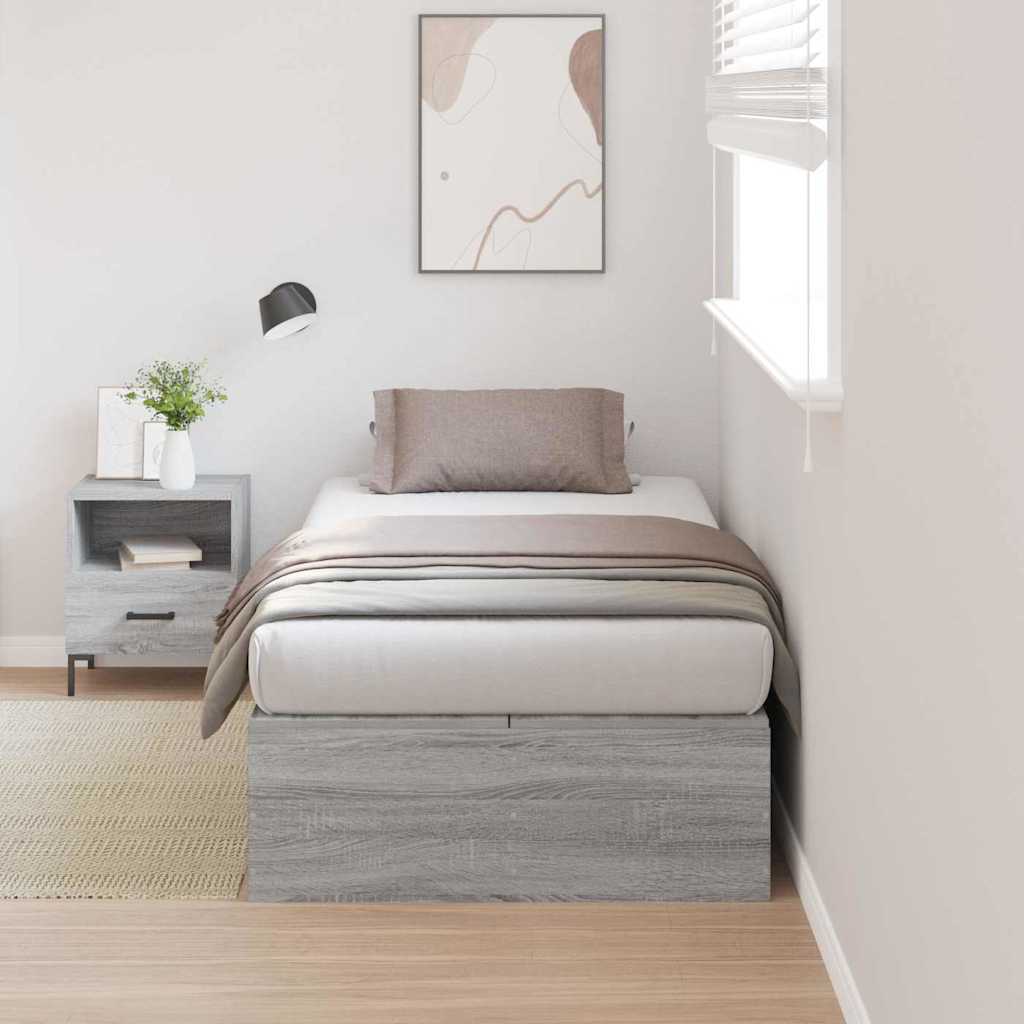 Cadre de lit Sonoma gris 190 x 90 x 31,5 cm Bois d'ingénierie - XIOS