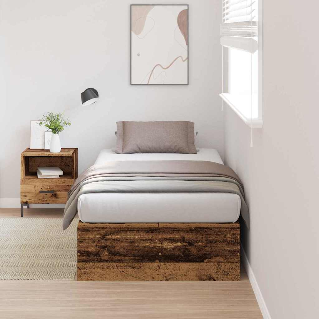 Cadre de lit Bois ancien 190 x 90 x 31,5 cm Bois d'ingénierie - XIOS