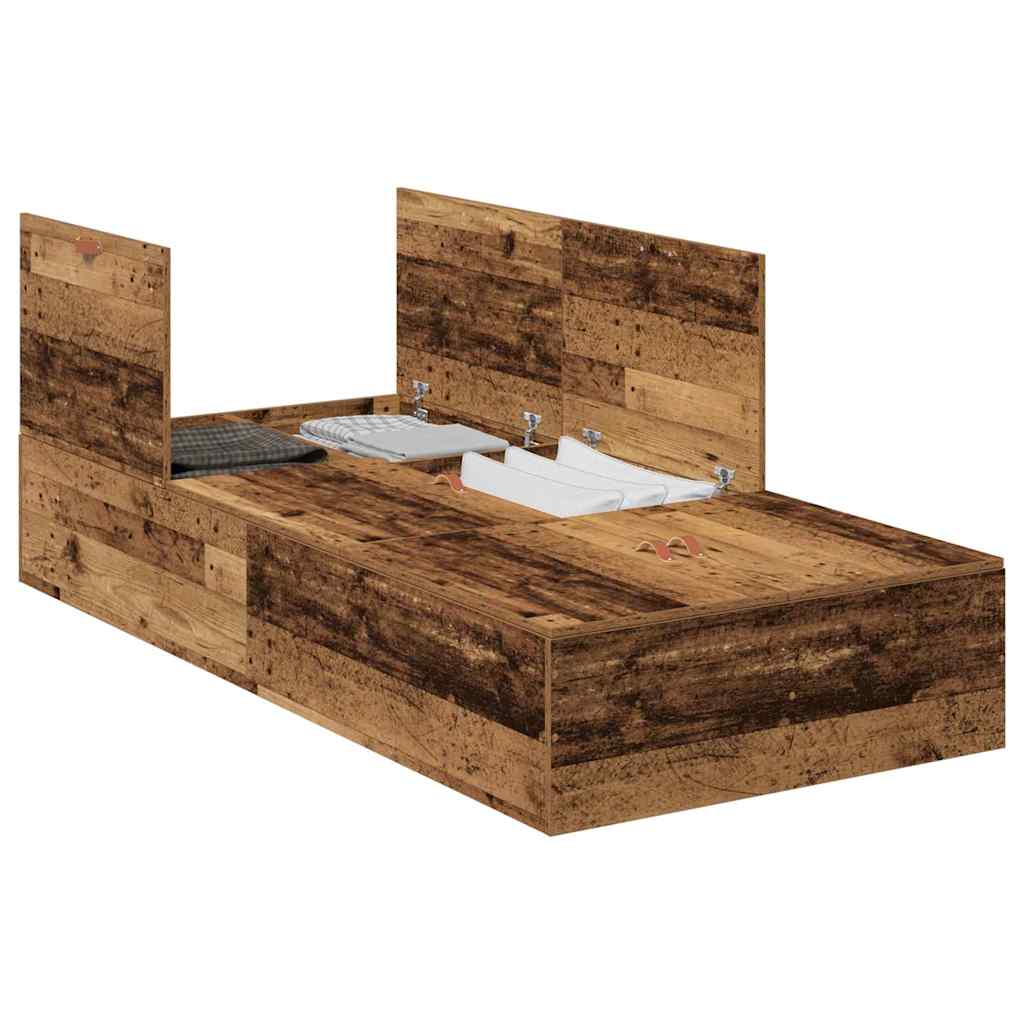 Cadre de lit Bois ancien 190 x 90 x 31,5 cm Bois d'ingénierie - XIOS
