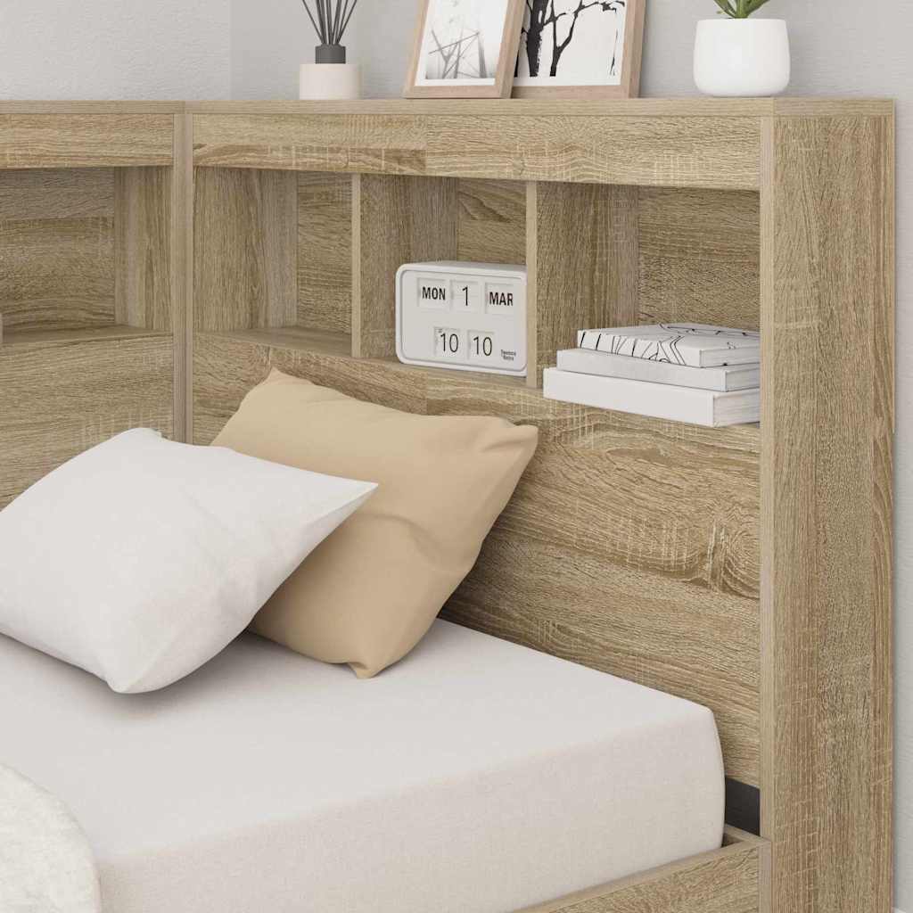 Tête de lit de rangement Chêne sonoma 80 cm Bois d'ingénierie - XIOS