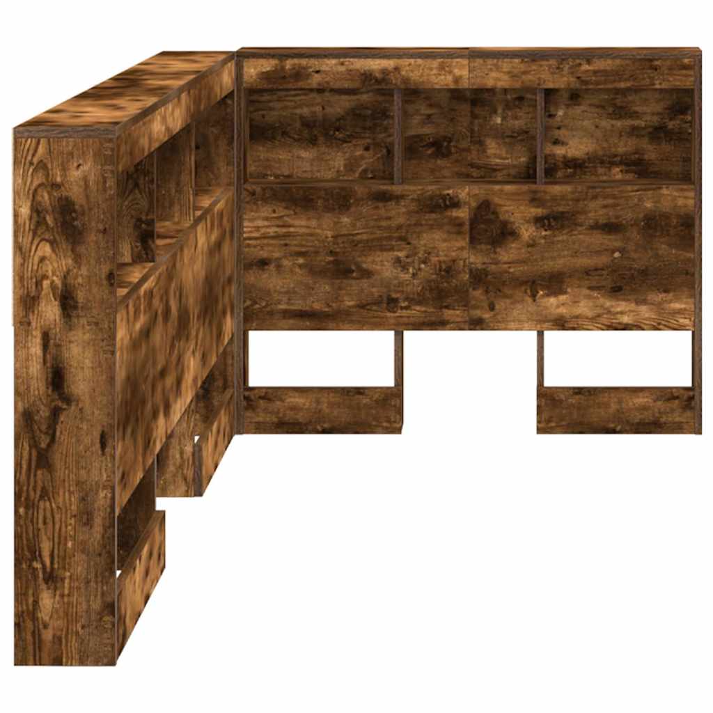 Tête de lit de rangement Chêne fumé 80 cm Bois d'ingénierie - XIOS