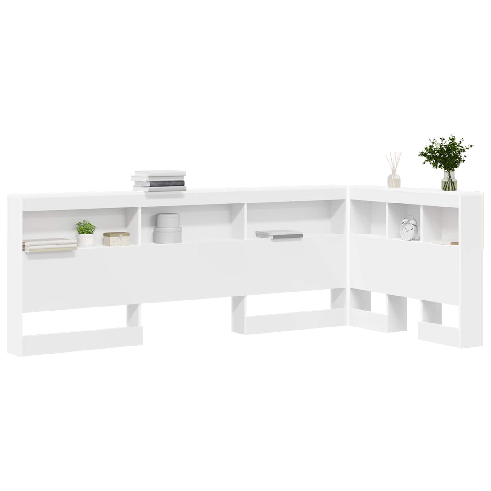 Tête de lit de rangement Blanc 90 cm Bois d'ingénierie - XIOS