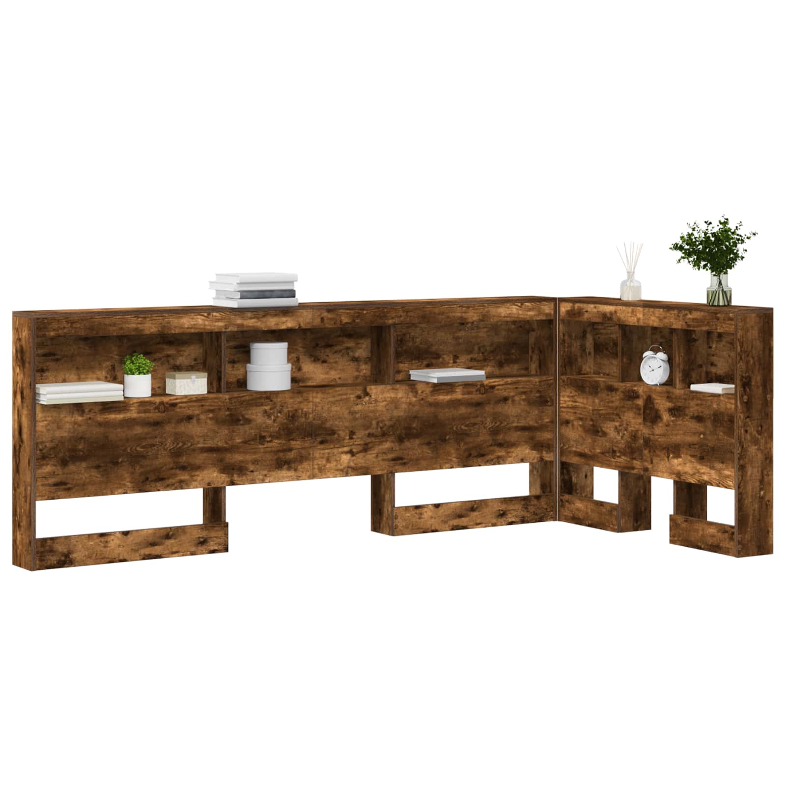 Tête de lit de rangement Chêne fumé 90 cm Bois d'ingénierie - XIOS