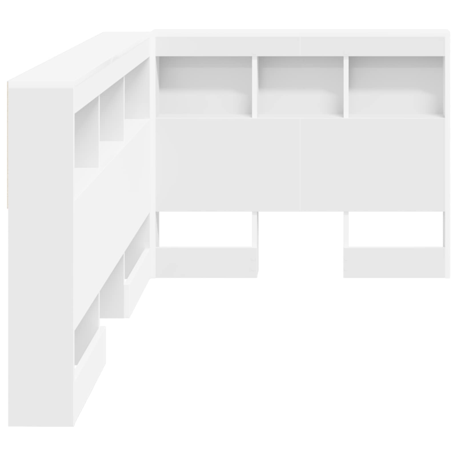 Tête de lit de rangement Blanc 100 cm Bois d'ingénierie - XIOS