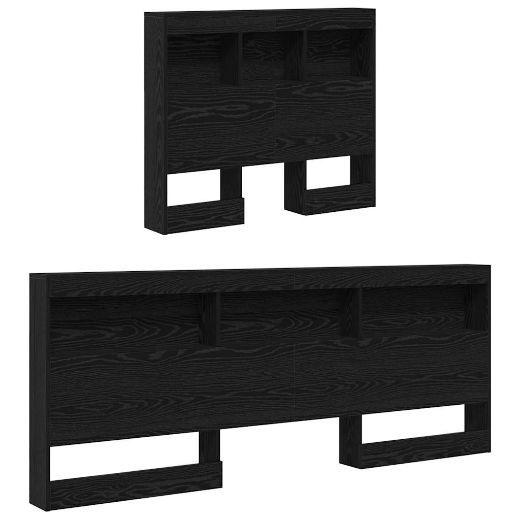 Tête de lit de rangement Chêne noir 100 cm Bois d'ingénierie - XIOS