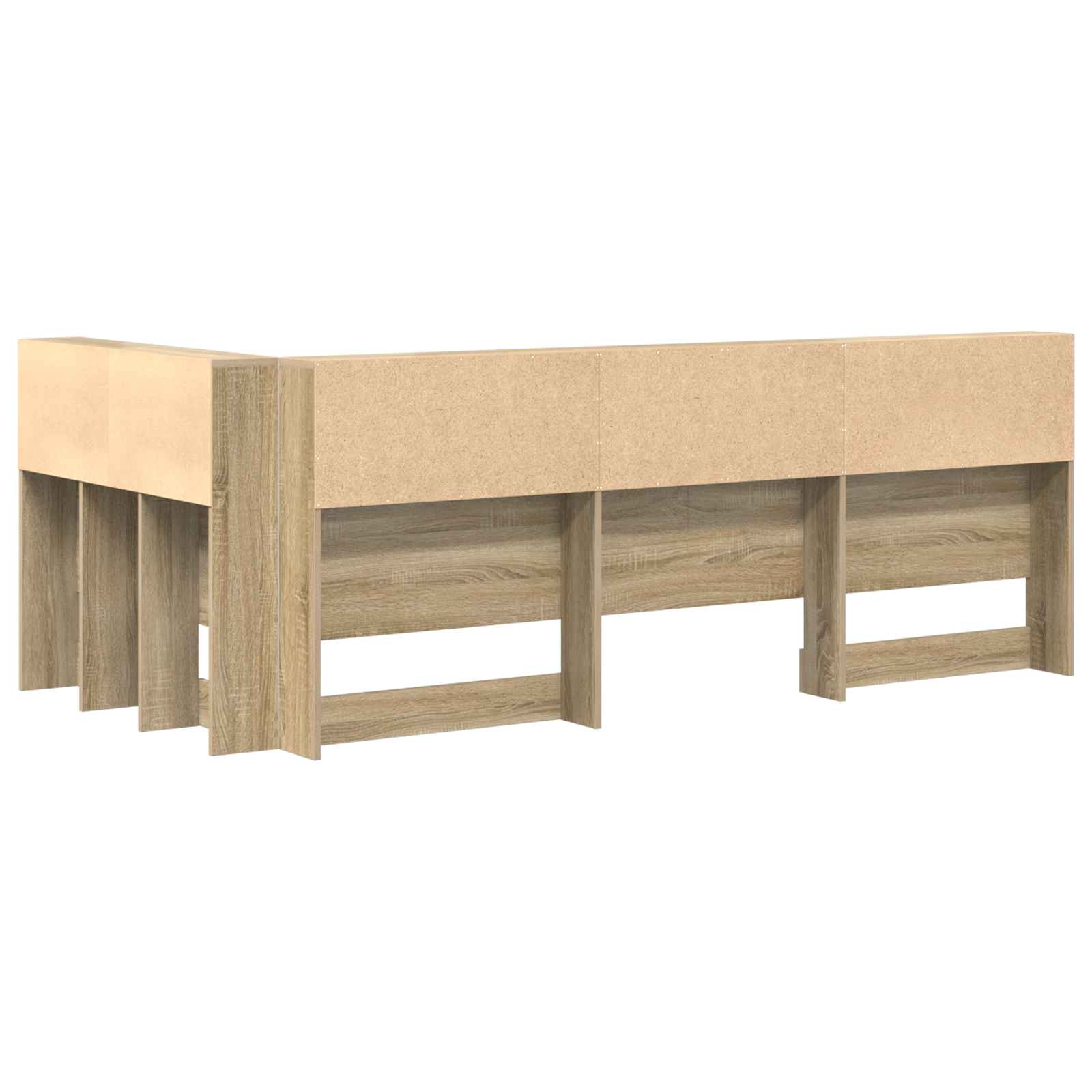 Tête de lit de rangement Chêne Sonoma 100 cm Bois d'ingénierie - XIOS