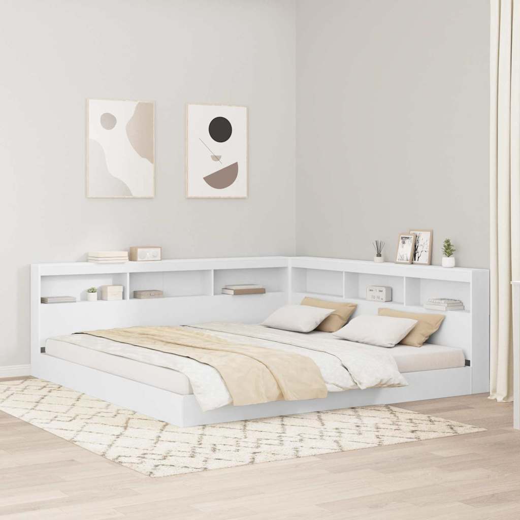 Tête de lit de rangement Blanc 200 cm Bois d'ingénierie - XIOS