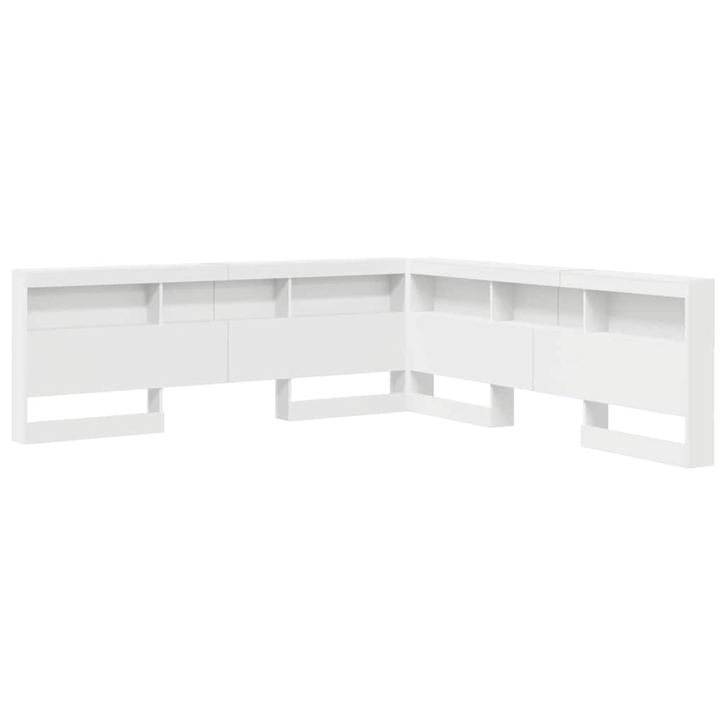 Tête de lit de rangement Blanc 200 cm Bois d'ingénierie - XIOS