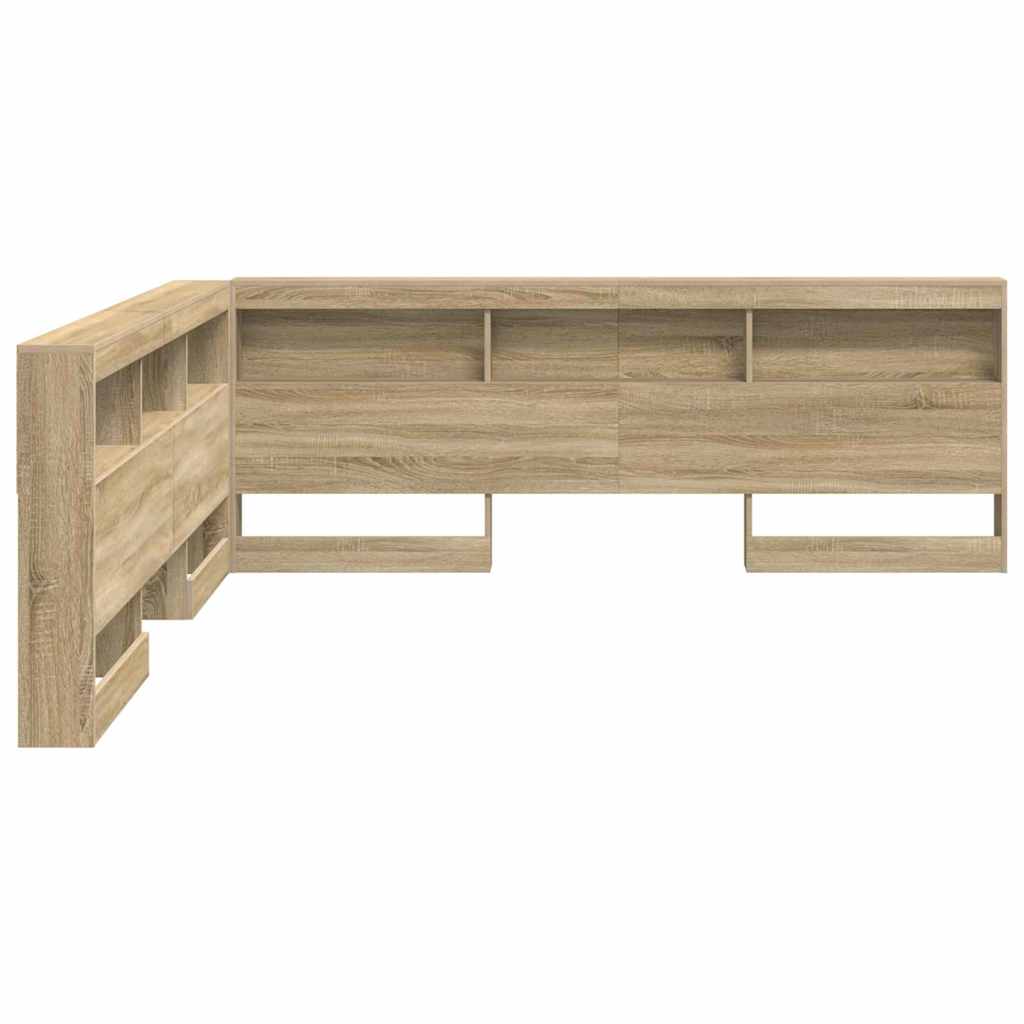 Tête de lit de rangement Chêne sonoma 200 cm Bois d'ingénierie - XIOS