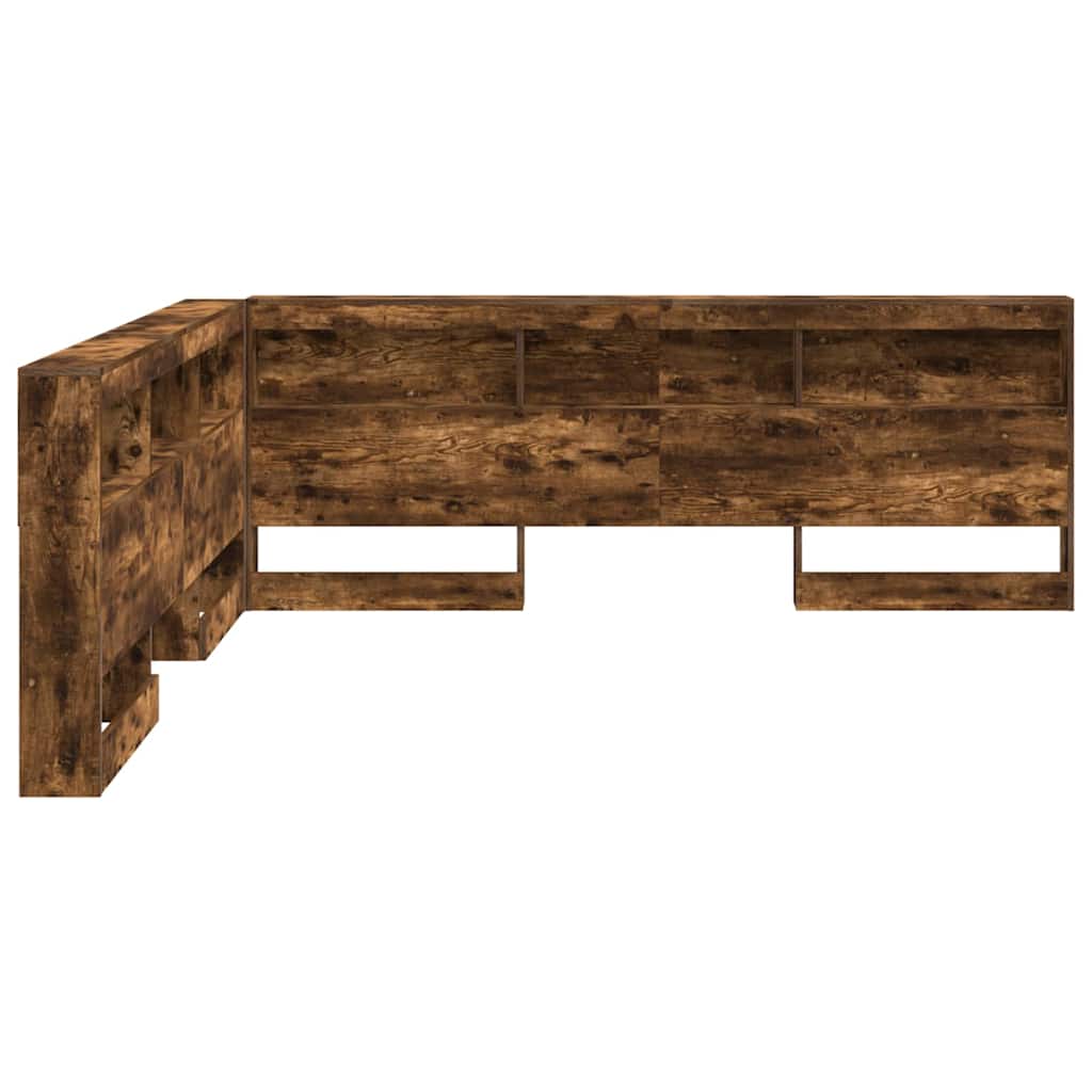 Tête de lit de rangement Chêne fumé 200 cm Bois d'ingénierie - XIOS