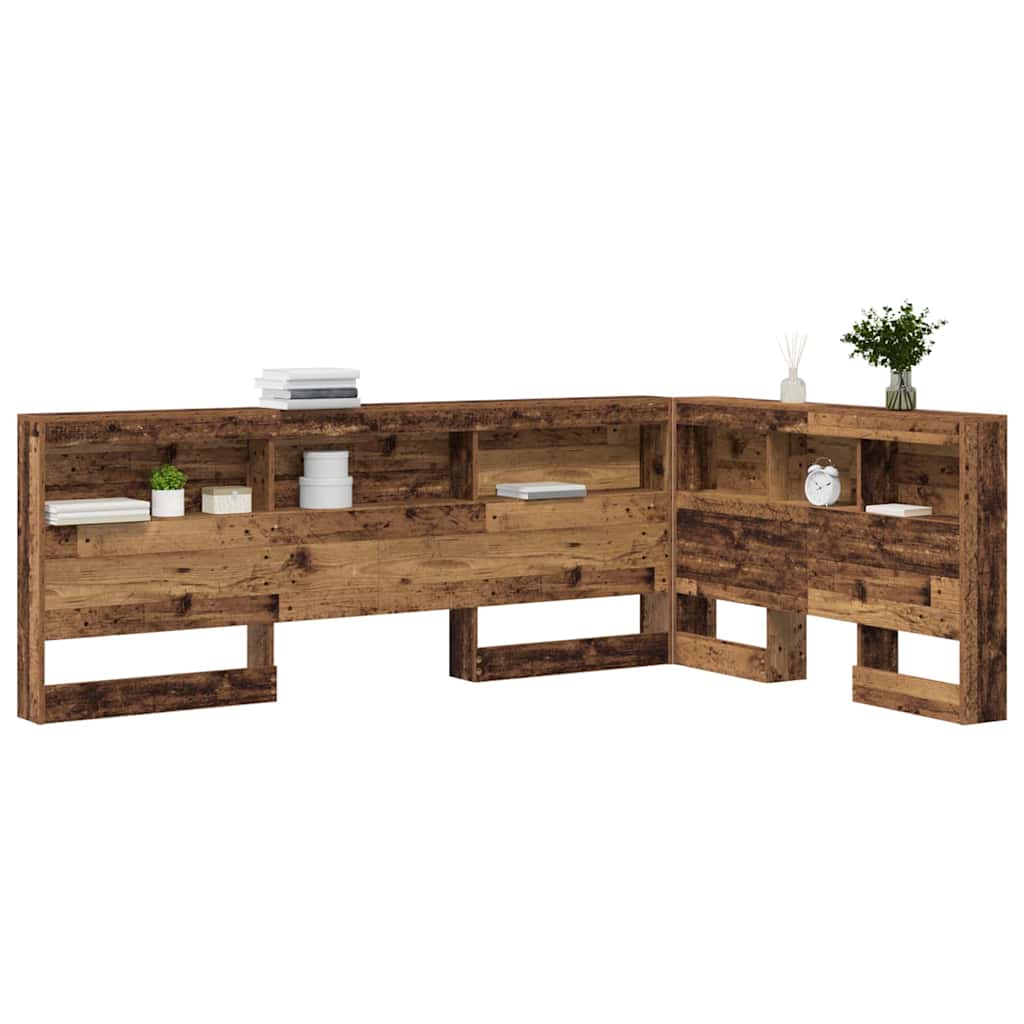 Tête de lit de rangement Bois ancien 120 cm Bois d'ingénierie - XIOS