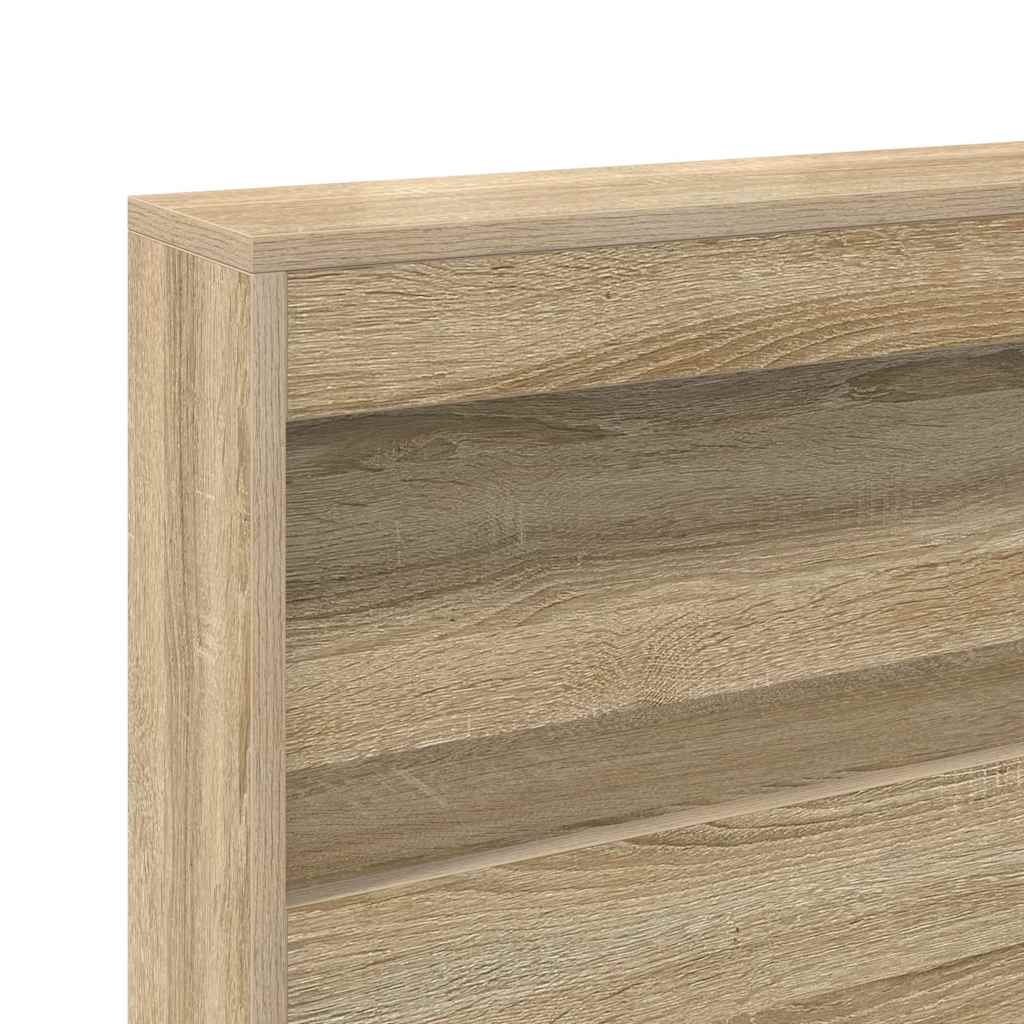 Tête de lit de rangement Chêne Sonoma 140 cm Bois d'ingénierie - XIOS