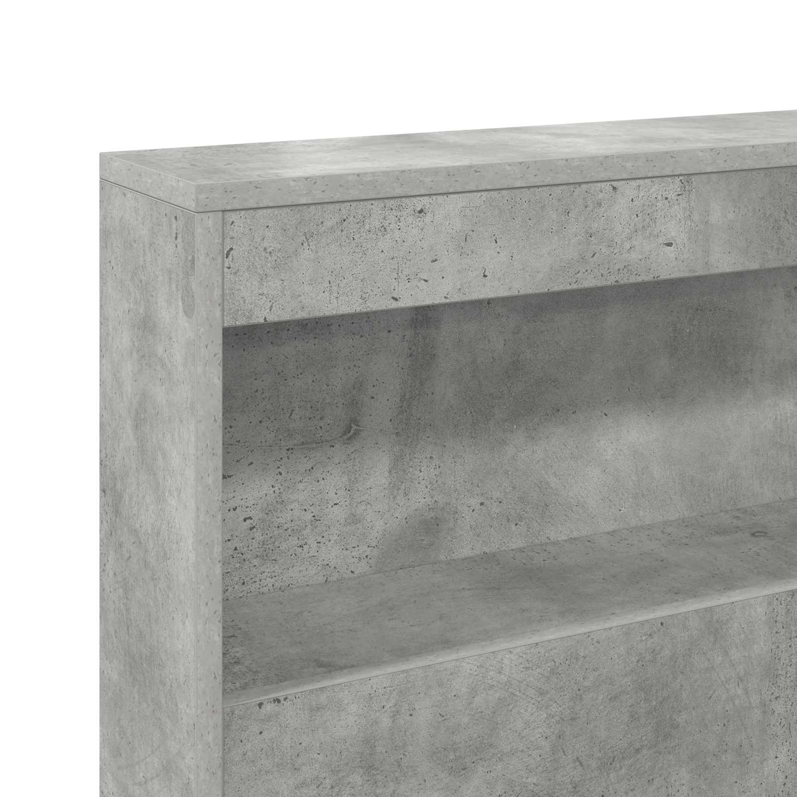 Tête de lit de rangement Gris béton 140 cm Bois d'ingénierie - XIOS