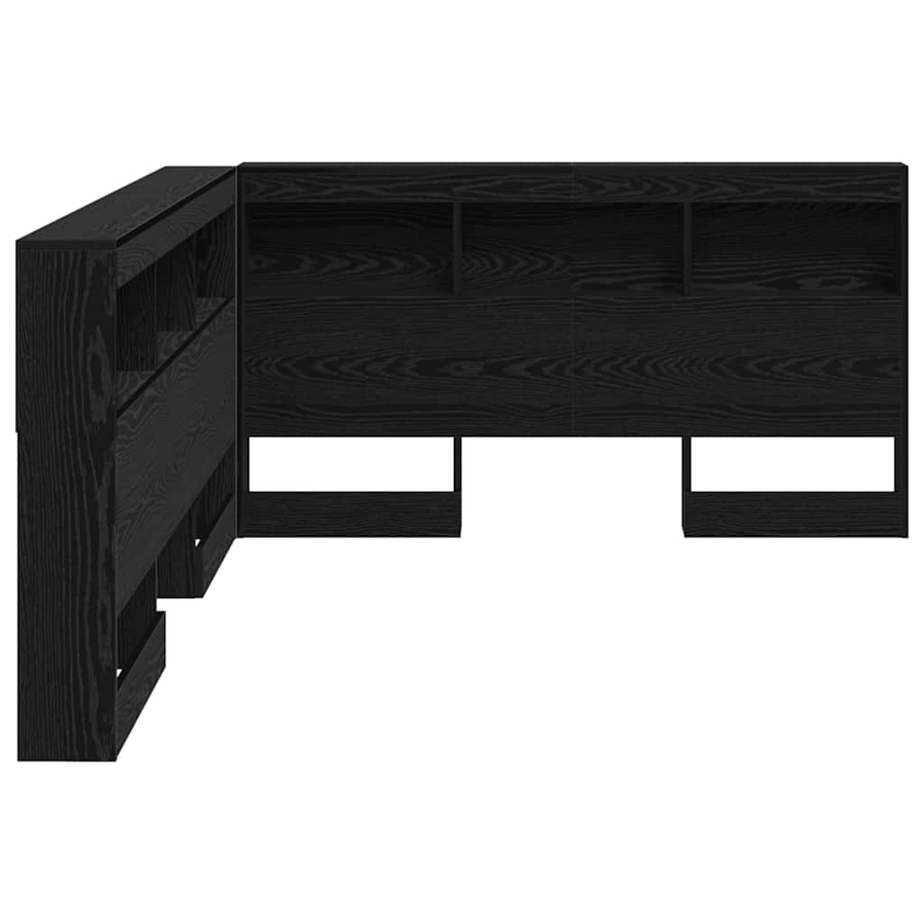 Tête de lit de rangement Chêne noir 150 cm Bois d'ingénierie - XIOS