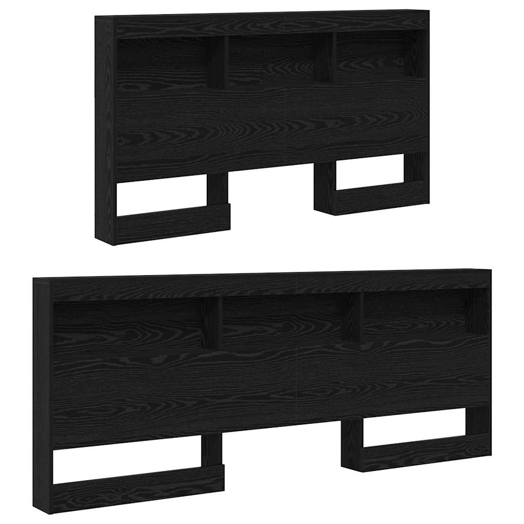 Tête de lit de rangement Chêne noir 160 cm Bois d'ingénierie - XIOS