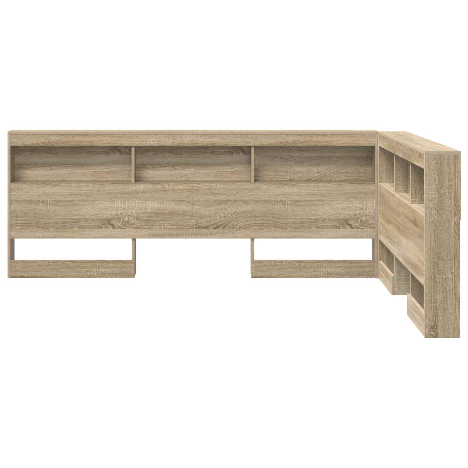 Tête de lit de rangement Chêne Sonoma 160 cm Bois d'ingénierie