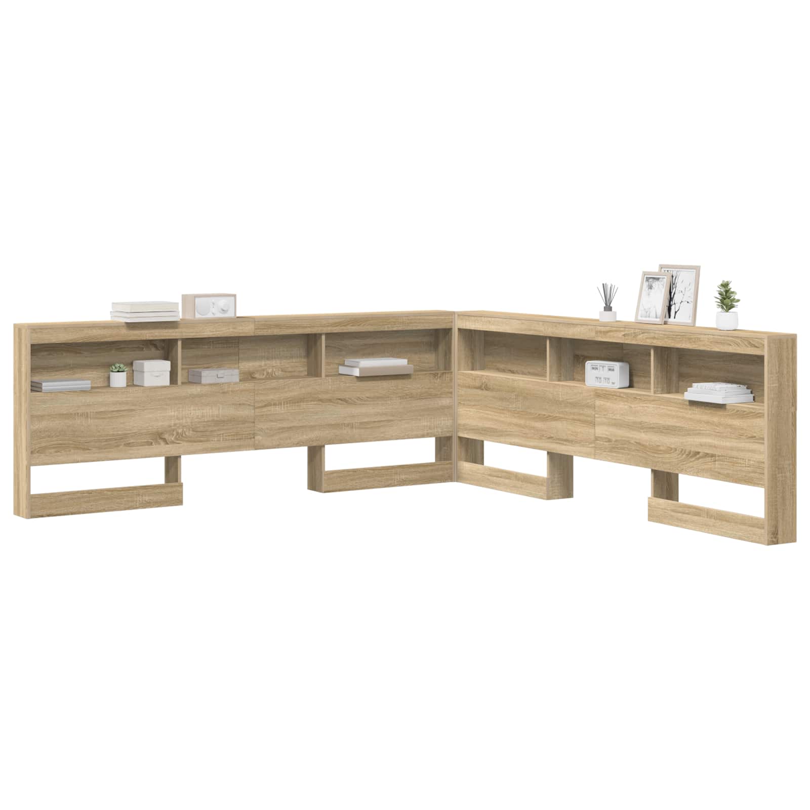 Tête de lit de rangement Chêne Sonoma 180 cm Bois d'ingénierie - XIOS