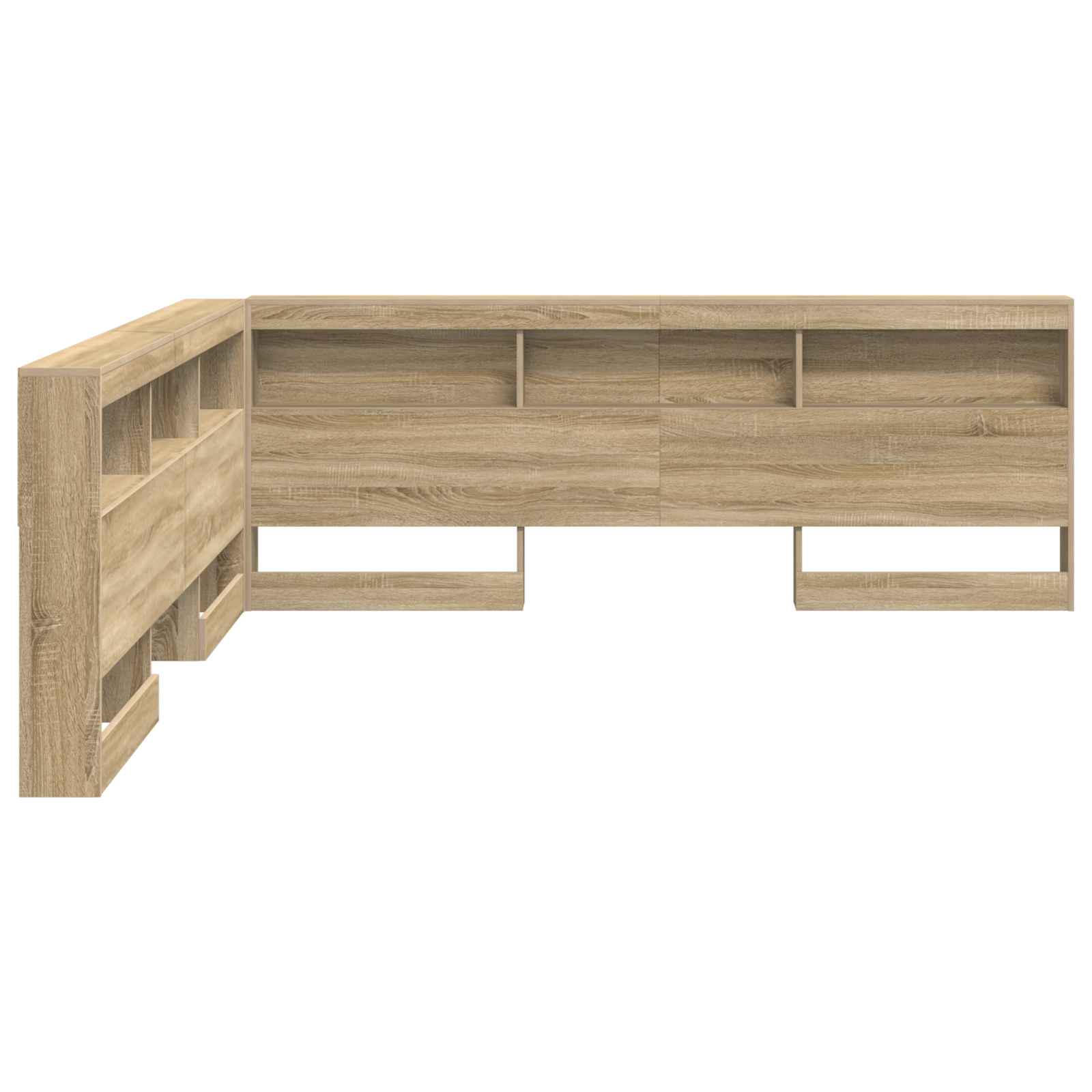 Tête de lit de rangement Chêne Sonoma 180 cm Bois d'ingénierie - XIOS