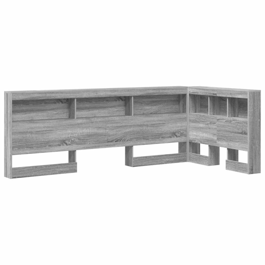 Tête de lit de rangement Sonoma gris 90 cm Bois d'ingénierie - XIOS