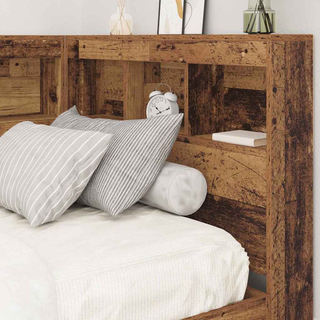 Tête de lit de rangement Bois ancien 90 cm Bois d'ingénierie - XIOS