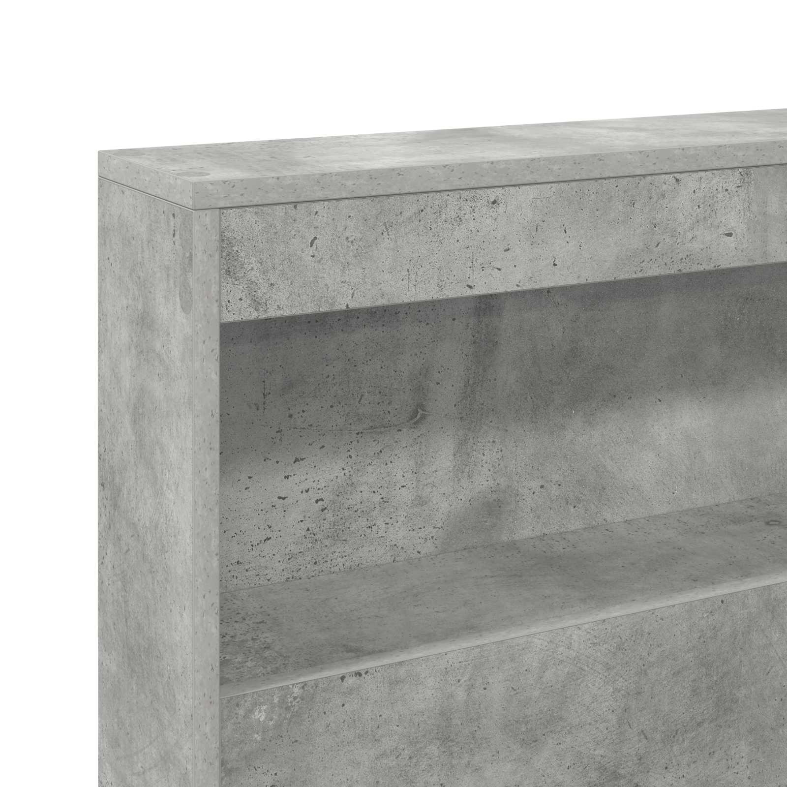 Tête de lit de rangement Gris béton 75 cm Bois d'ingénierie - XIOS