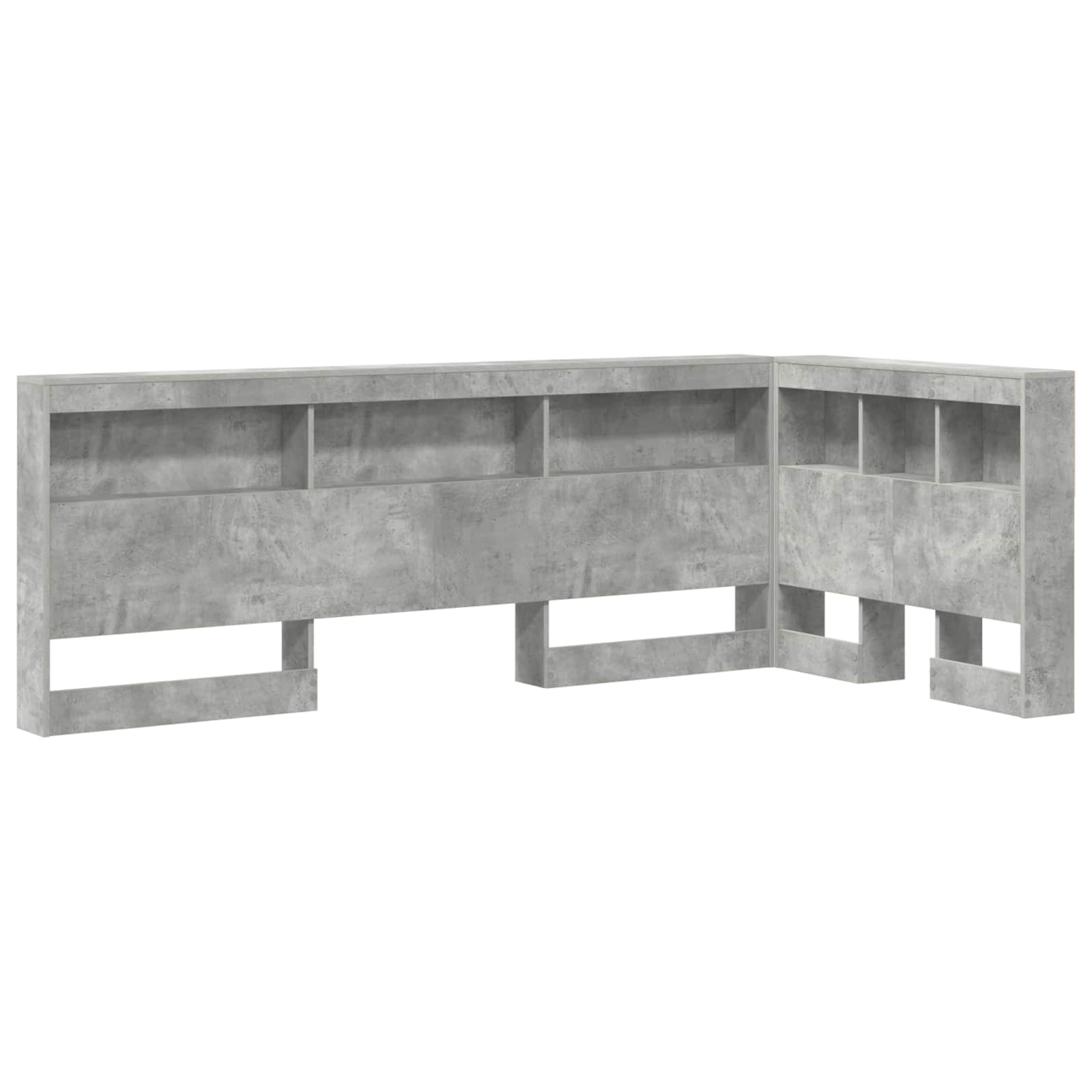 Tête de lit de rangement Gris béton 75 cm Bois d'ingénierie - XIOS