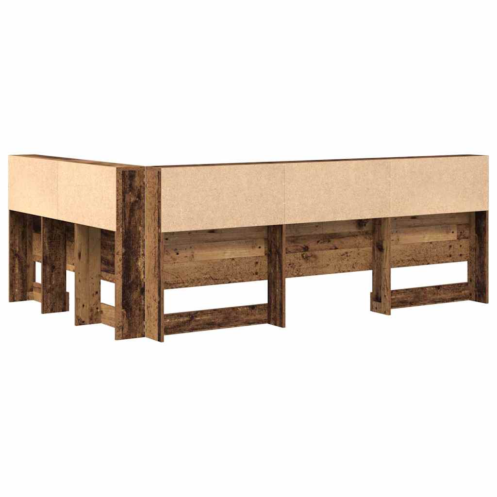 Tête de lit de rangement Bois ancien 120 cm Bois d'ingénierie - XIOS
