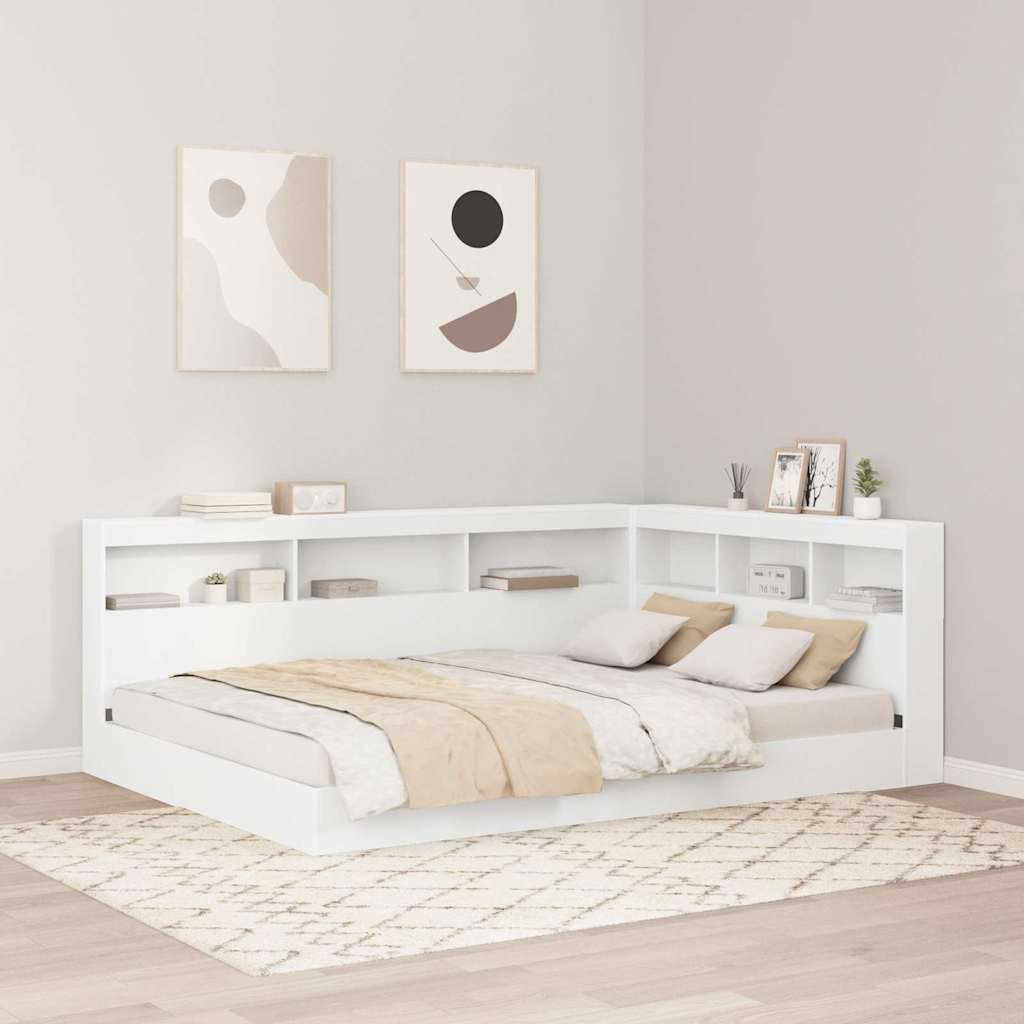 Tête de lit de rangement Blanc 140 cm Bois d'ingénierie - XIOS